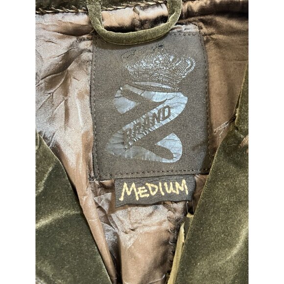 Z BRAND Jacket Blazer Men's Medium Brown Button Velour Sports Coat Rare. - Picture 3 of 12